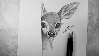 Baby Deer Drawing Tutorial | Easy Pencil SketchRealistic Baby Deer Drawing | Pencil Sketch