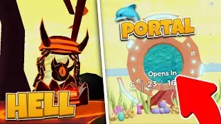 😈New Hell UPDATE! NEW 🐬OCEAN PORTAL??! (Roblox Clicker Simulator)