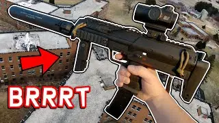 Airsoft Gameplay VS Dutch The Hooligan & Airsoft Alfonse @ Abandoned Asylum! FULL AUTO HPA MP7 BRRRT