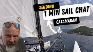 Sail it like you stole it! Sending Hobie a catamaran singlehanded in Vasiliki bay