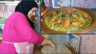 كسكس البلبولة بالكرشة واللحم كيشهي وبنين