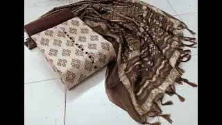 Khadi Cotton Printed Dress Material