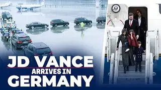 US Vice President JD Vance arrives at Munich Airport ahead of security conference |USA-Germany