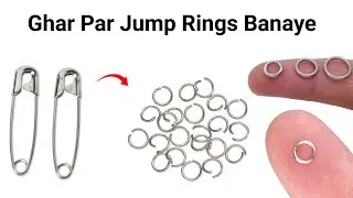 How to make Jump rings at home😍/DIY homemade jump rings/easy jump rings making tutorial!