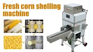 Stainless steel fresh corn shelling machine! clean threshing sweet corn thresher for sale