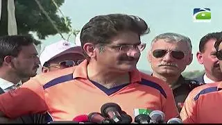 CM Sindh Syed Murad Ali Shah Playing Cricket In Karachi
