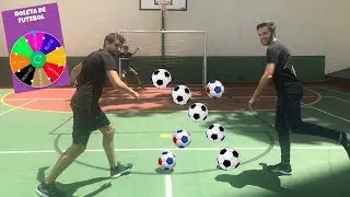 DESAFIO DO TRAVESSÃO COM A ROLETA - feat GUILHERME E LEANDRO