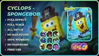 🔴 UPDATE! Script Skin Cyclops MLBBxSPONGEBOB (Spongebob) - No Password | No Banned | Latest Patch