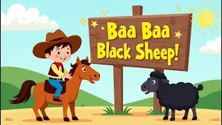 Baa Baa Black Sheep Cowboy Cody 🐑🎵 | Fun Nursery Rhyme Adventure for Kids! | Whispered Words
