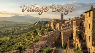Amazing and Silent Village Discovery: Exploring Borgo,Corsica ||France||
