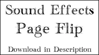 PAGE FLIP sound effects for DOWNLOAD - Assets for download