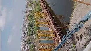 Network Arch bridge span 140m on Canal