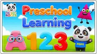 Preschool Learning activities for 3 year olds at home | Learn ABC Phonics Shapes Numbers Colors 🌈