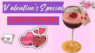Valentine Special Drink : LOVE POTION❤️ great mix of Hibiscus ice tea with Watermelon Syrups and all
