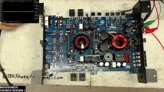 Crunch PZX 2000.1D by Maxxsonics Class D Amplifier Repair Power Supply and Output Shorted