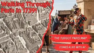 Walking Through Paris in 1739 Using the Beautiful Turgot Map!