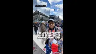 Supporters gather around Capital One Arena for swearing-in and Inauguration Day parade
