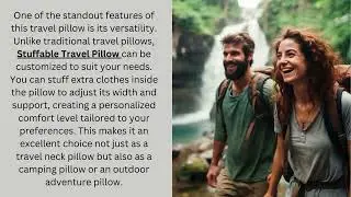Experience Ultimate Comfort with Stuffable Travel Pillow by Ardency Elite