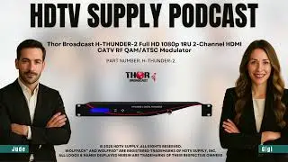 Thor Broadcast H-THUNDER-2 Full HD 1080p 1RU 2-Channel HDMI CATV RF QAM/ATSC Modulator