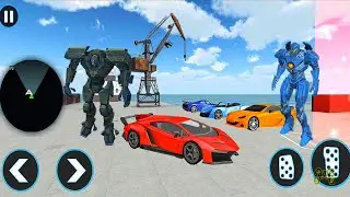 Transport Truck City Robot & Car: Robot F1 Car Game Sim - Android iOS Gameplay