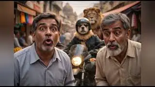 Dog and lion riders #funny #comedy #love 