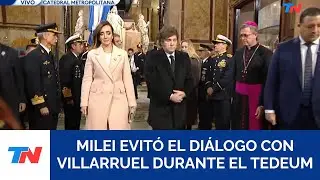 Milei ignoró a la vicepresidenta Victoria Villarruel en la celebración del Tedeum del 25 de Mayo