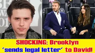 SHOCKING:Brooklyn 'sends legal letter' to David and Victoria, exacerbating family conflict