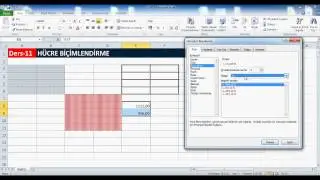 Excel Ders-11:Hücre Biçimlendirme