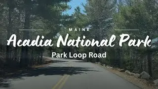 Scenic Drive Through Acadia National Park | Entrance up to Sand Beach 4K