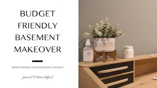 Basement Bliss: Renter-Friendly Makeover and Home Office Transformation