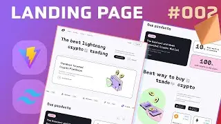 [#002] Landing page challenge, dribble | vuejs 3 & tailwindcss
