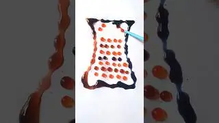 🟣🟡🎨Vase Colour Drop Mixing 🔵🟧🟢#asmr #art #colors🟣🟡🎨