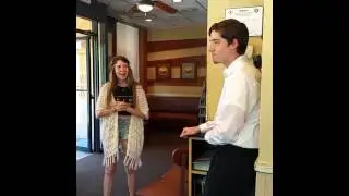Ihop Kevin Olsen asking Jess to prom.