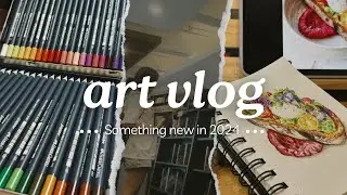 ❀ ART VLOG ❀ Food Illustration&bull; New color pencils! &bull; Sketchbook hunt &bull; Doing more of what I love 🎨
