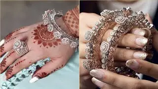 Diamond Bangles Designs 2022 | Diamond Kada Designs | Latest Diamond Kangan Designs | #goldbangles