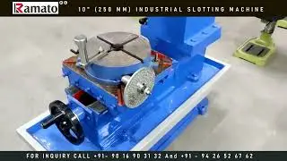 🔹 Ramato 10Inch Industrial Keyway Slotting Machine | Manufacturer in Rajkot | Rajlaxmi Machine Tools