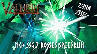 Valheim Boss Clash - official Speedrun NG+ SSG 7 Boss post Ashlands 23min 23sec (WR)