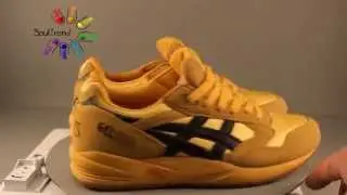 Кроссовки Asics Gel Saga GelSaga Yellow Black Red Blood Kill Bill H137K краткий обзор от магазина So