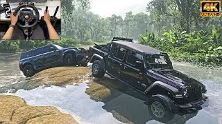 Land Rover Defender & Jeep Gladiator Rubicon | OFFROAD | Forza Horizon 5 Logitech G29 Steering Wheel