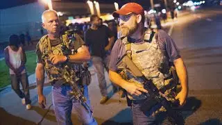 Heavily-armed 'Oath Keepers' patrol Ferguson