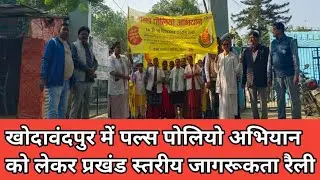 खोदावंदपुर में पल्स पोलियो अभियान को लेकर प्रखंड स्तरीय जागरूकता रैली... #ankitmishra 