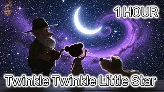 1 HOUR Twinkle Twinkle Little Star 🌟 Sleep Music with Grandpa Joe, Toby & Buster | Happy Farm Ep 12