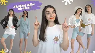 How to style bike shorts! | One pair of shorts, 4 outfits