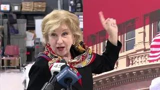Texas Secretary of State Jane Nelson speaks at Harris County Clerk&rsquo;s Office ahead of primary ele...