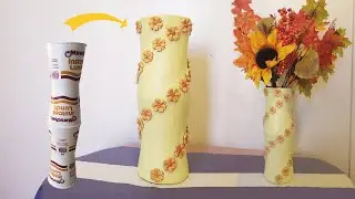 cement vase making|| Cement craft ideas||how to make a beautiful flower vase with cement and cups