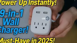 Must-Have Wall Charger: 5 Outlet Extender, Surge Protection & USB-C