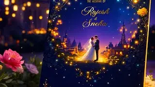 Luxurious Golden 3D Wedding Invitation Slideshow After Effects Project Free Download With Help Video