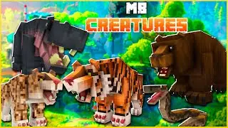 MB CREATURES: NOVOS ANIMAIS DO MINECRAFT: TIGRE, URSO, HIPOP&Oacute;TAMO! | TUTORIAL MINECRAFT 1.20 ADDON