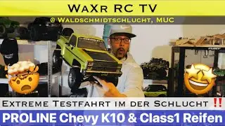 Neuer RC BODY - PROLINE  CHEVY 1982 K10 & PROLINE Class One BF GOODRICH im EXTREMEN GEL&Auml;NDE TEST!