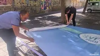 How to set up and set up a photocall